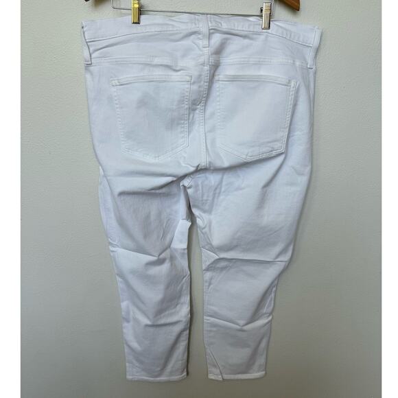 J. Crew 10" Vintage Straight Denim Jeans White Button Fly Plus Sz 35 NWT - Picture 3 of 10